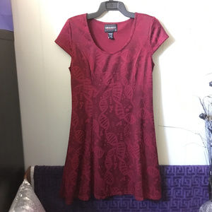 NWOT Hot Topic Red DNA Fit & Flare Dress